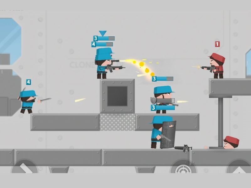 Nhiều loại đơn vị quân để lựa chọn trong Hack Clone Armies