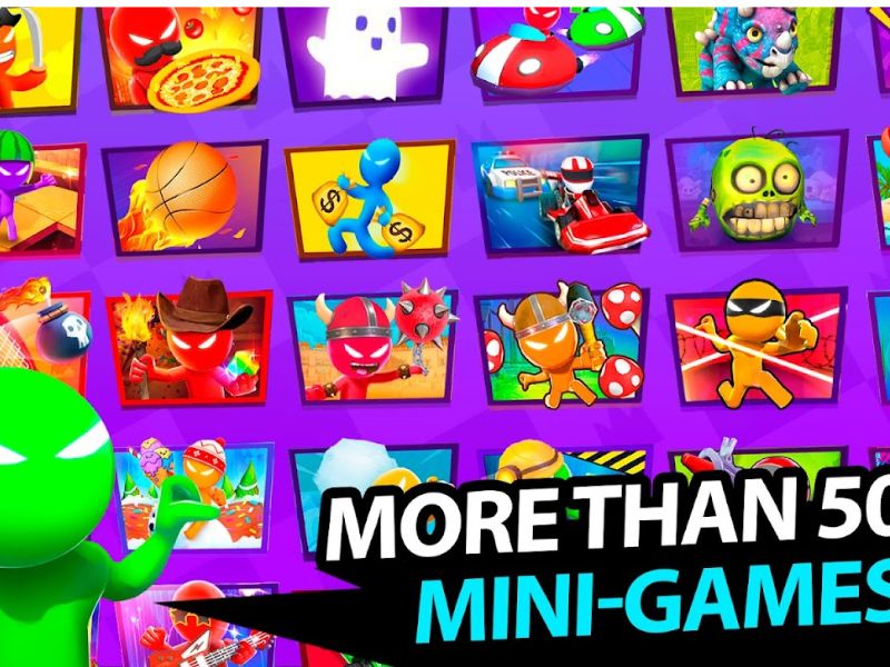 Stickman Party Hack có lối chơi đa dạng và dễ làm quen