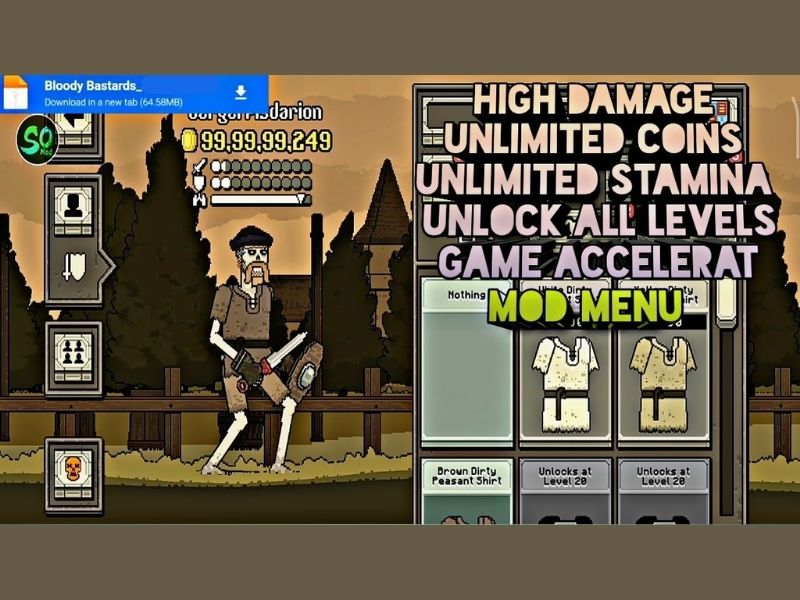 Các Tính Năng MOD Hấp Dẫn Của Bloody Bastards Hack