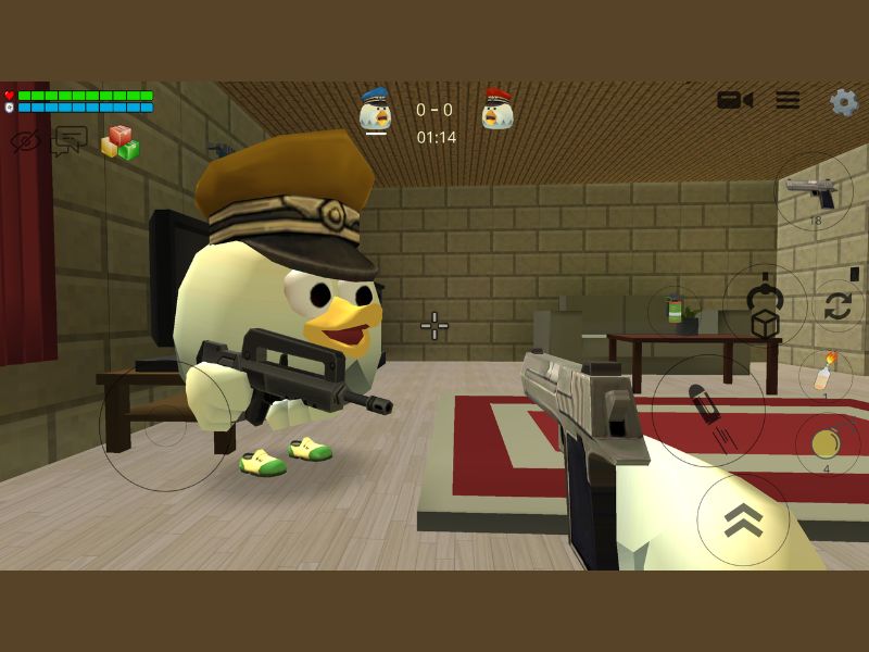 Chế độ sinh tồn đầy kịch tính trong Hack Chicken Gun