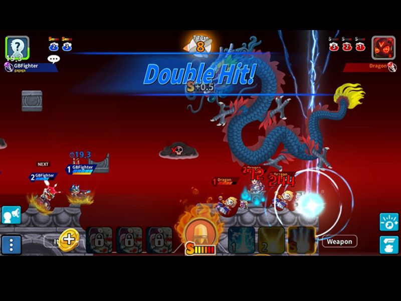 Đồ họa 2D đẹp mắt với Gunbound Legend Vua Tọa Độ Mod APK