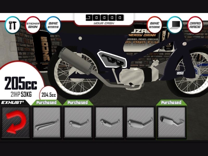 Tùy chỉnh xe và nâng cấp trang bị trong Hack Souzasim Project