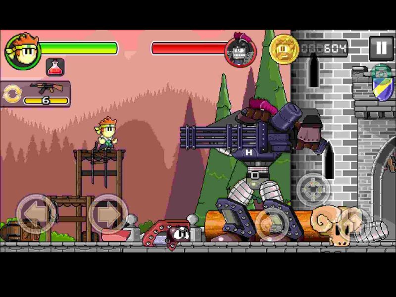 Lối chơi trong Dan The Man Hack