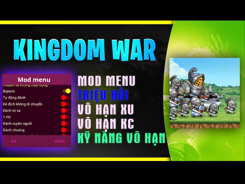 Điểm Nổi Bật Có Trong Hack Kingdom War Menu