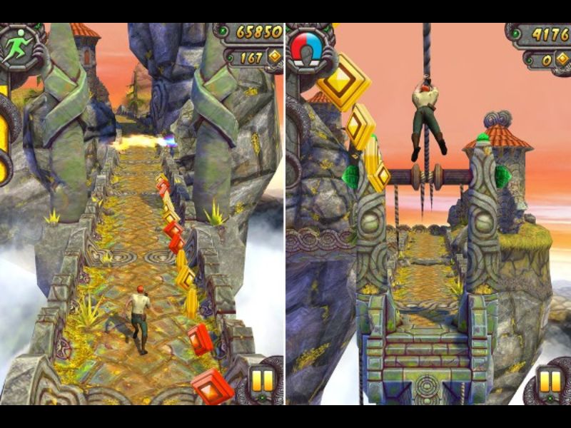 Tạo cảm giác hồi hộp khi chạy, nhảy và trốn thoát trong Hack Temple Run 2