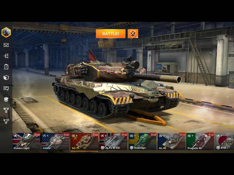 Hơn 350 chiếc xe tăng cho bạn lựa chọn với Hack World Of Tanks Blitz