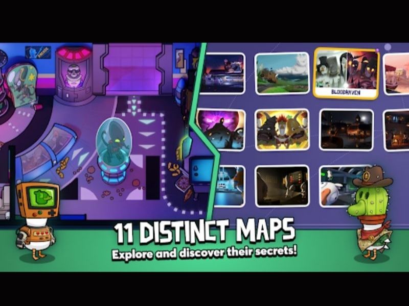 Bản đồ đa dạng trong Goose Goose Duck APK