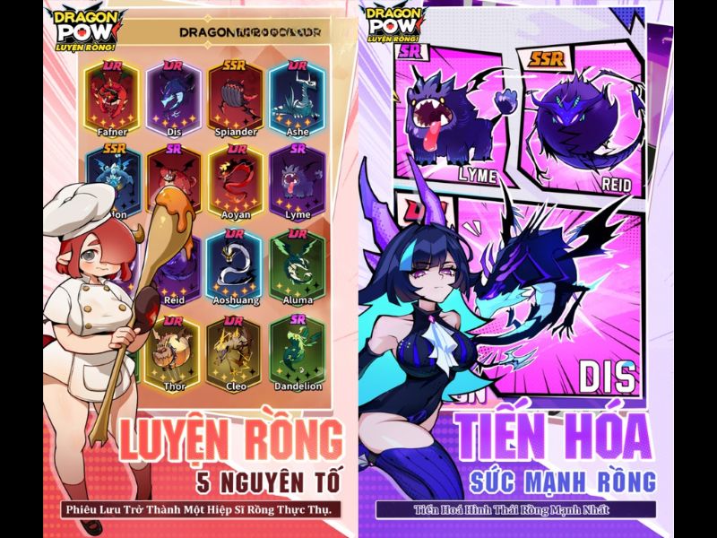 Nuốt chửng và tiến hóa liên tục trong Hack Dragon Pow Luyện Rồng