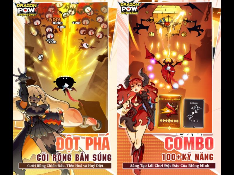 Chinh phục bản đồ thử thách trong Hack Dragon Pow Luyện Rồng