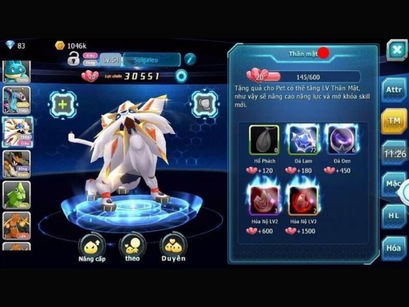 Kỹ năng và combo đa dạng trong Hack Pokemon Đại Chiến Androidmentor