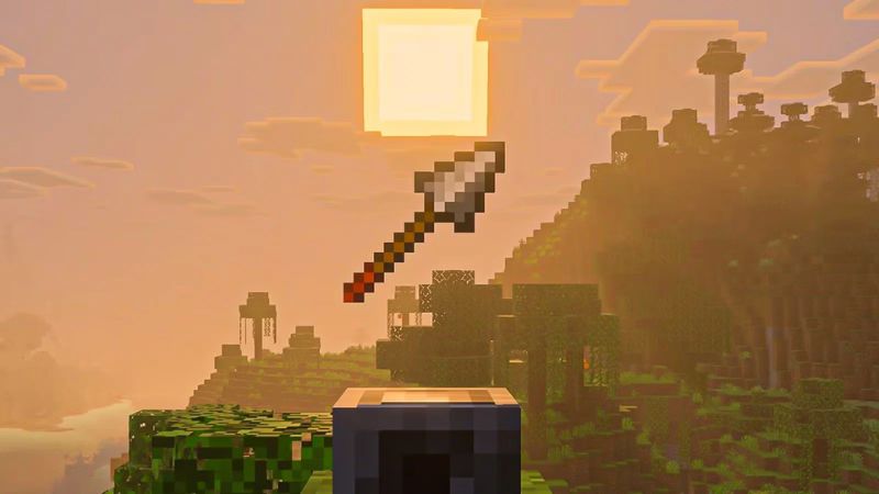Phát triển tính năng vũ khí mới Spear trong Minecraft 1.21.131 Apk