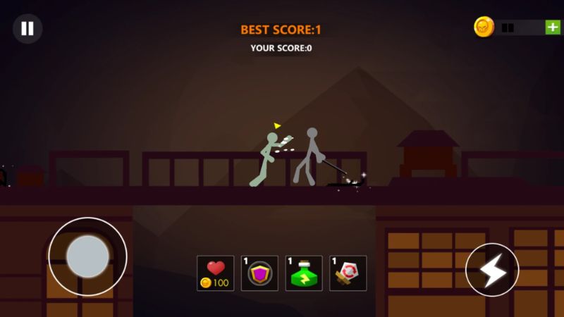 Đồ họa tối giản nhưng hiệu ứng chiến đấu mãn nhãn trong Stickman Fight 2 Mod Apk