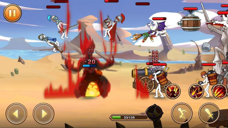 Điều Khiển Chiến Binh Với Nhiều Kỹ Năng Chiến Đấu Trong I Am Warrior MOD APK