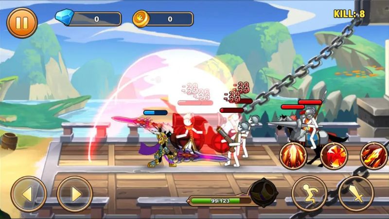 Thử Thách Bản Thân Trong Chế Độ Endless Trong I Am Warrior MOD APK