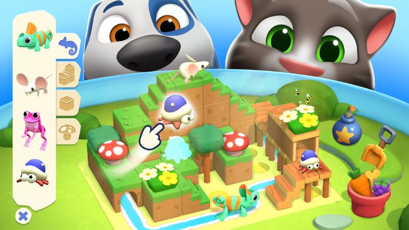 Trang trí và mở rộng ngôi nhà trong My Talking Tom Friends 2