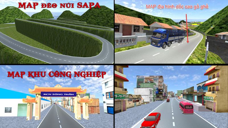 Bản Đồ Tái Hiện Chính Sắc Cảnh Quan Việt Nam Trong Truck Simulator Vietnam Pro MOD APK