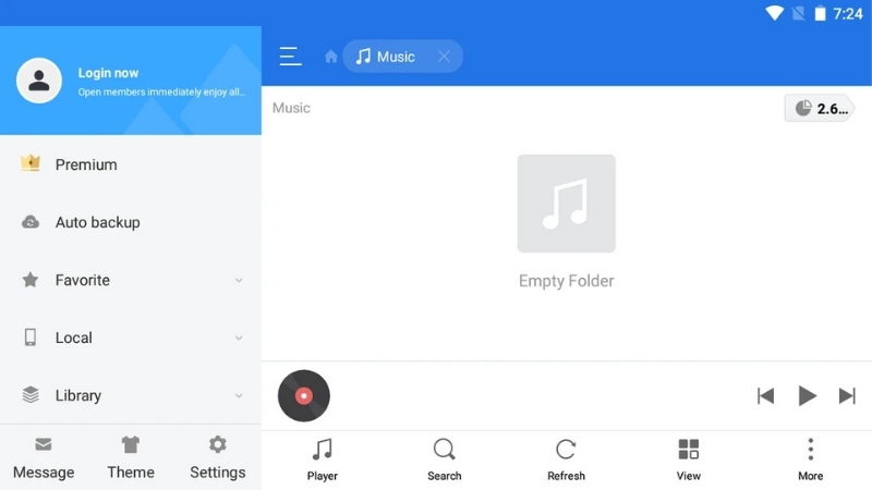 Giao diện kết nối LAN và FTP trong ES File Explorer APK
