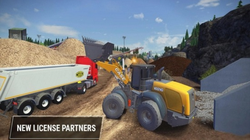 Giao diện mở khóa phương tiện trong Construction Simulator 3 MOD