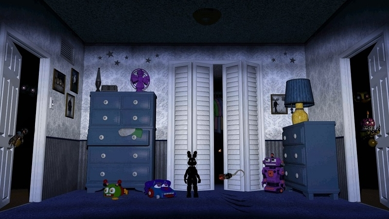 Nightmare Animatronic xuất hiện trong Five Nights at Freddy's 4 APK.